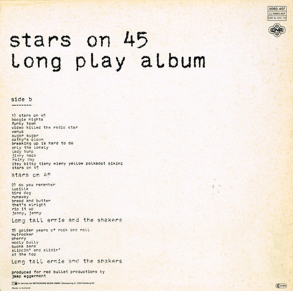 Stars On 45 : Long Play Album (LP, Album)
