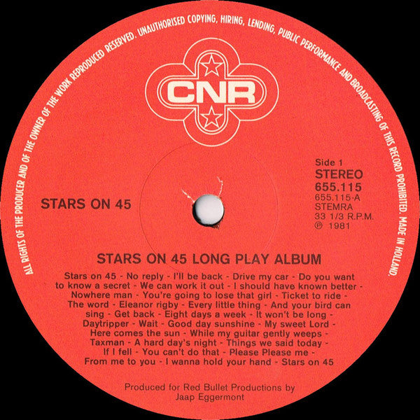Stars On 45 : Long Play Album (LP, Album)