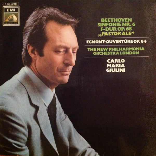 Ludwig van Beethoven - New Philharmonia Orchestra, Carlo Maria Giulini : Sinfonie Nr. 6 F-dur Op. 68 "Pastorale", Egmont-Ouvertüre Op. 84 (LP, Album)