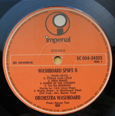 Orchestra Washboard : Washboard Spirit 2 (LP)