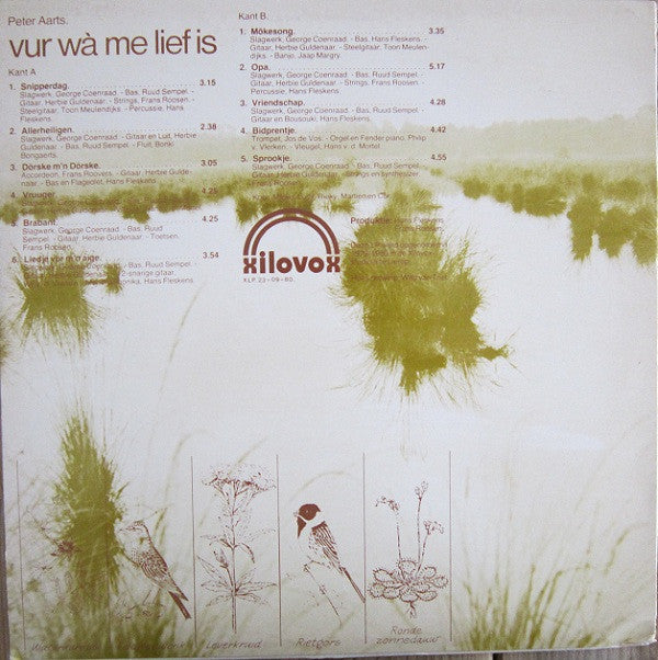 Peter Aarts : Vur Wà Me Lief Is (LP)