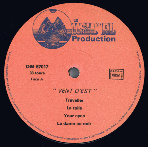 Vent D'Est : Vent D'Est (LP, Album)