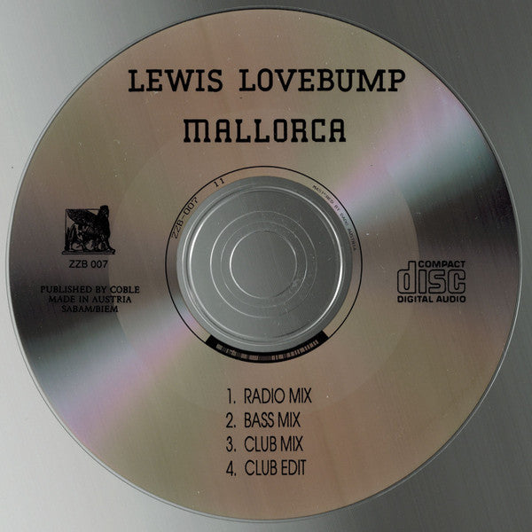 Lewis Lovebump : Mallorca (CD, Single, Car)