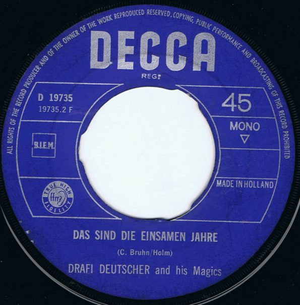 Drafi Deutscher And His Magics : Marmor, Stein Und Eisen Bricht (7", Single, Mono)