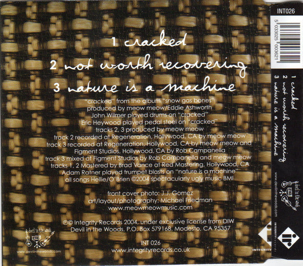 Meow Meow : Cracked (CD, Single)
