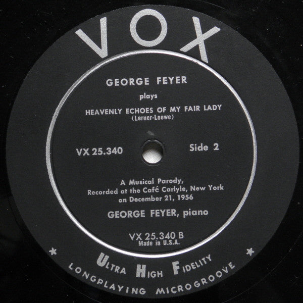 George Feyer : Heavenly Echoes Of My Fair Lady (LP, Album, Mono)