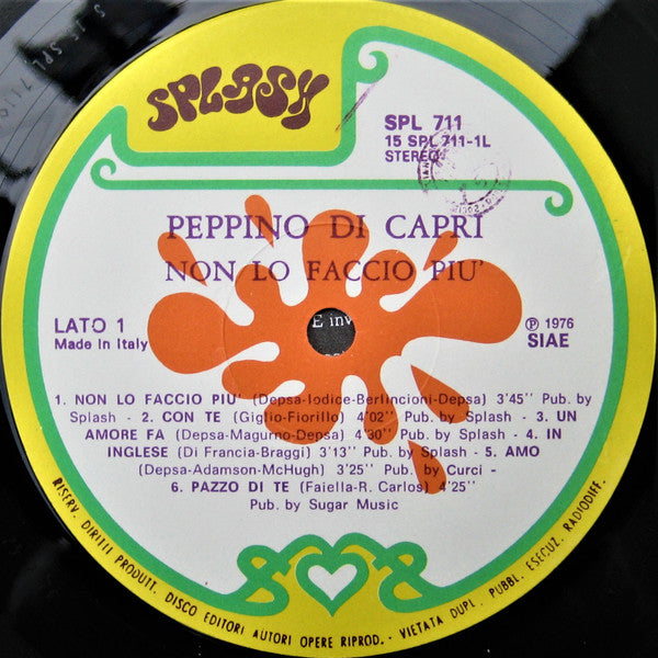 Peppino Di Capri : Non Lo Faccio Più (LP, Album)