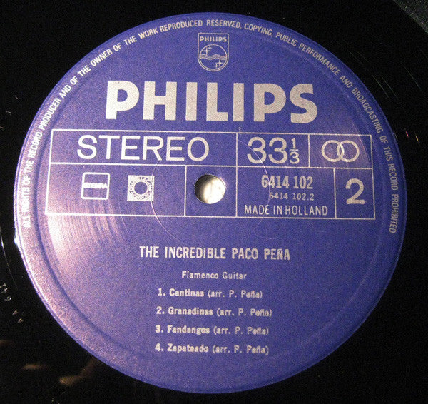 Paco Peña : The Incredible Paco Peña (LP, Album)