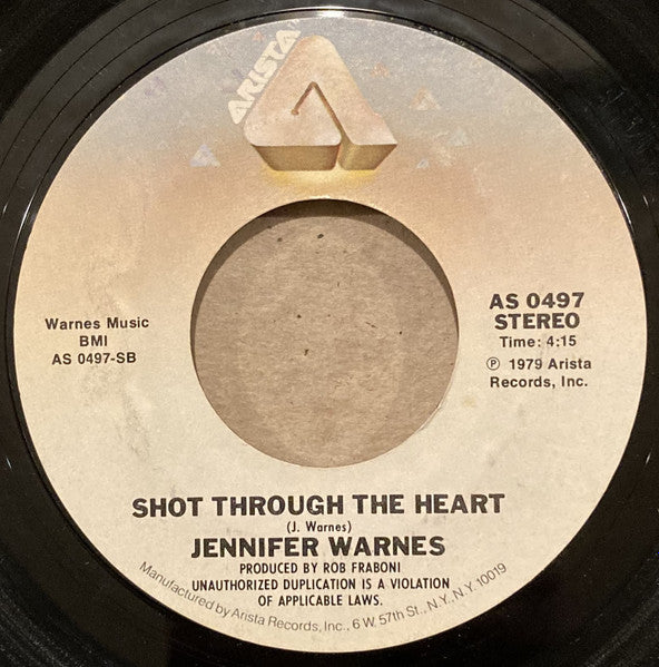 Jennifer Warnes : When The Feeling Comes Around (7", Single, Ter)