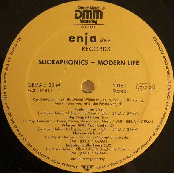 Slickaphonics : Modern Life (LP)