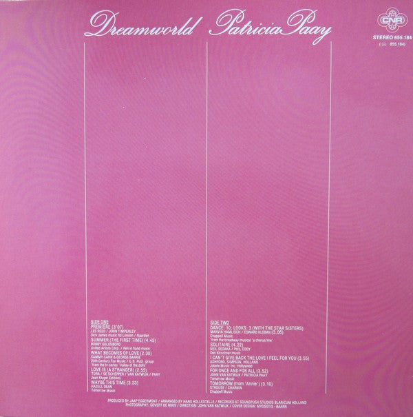 Patricia Paay : Dreamworld (LP, Album)
