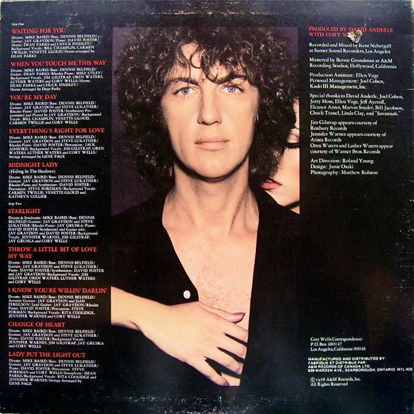 Cory Wells (2) : Touch Me (LP, Album)