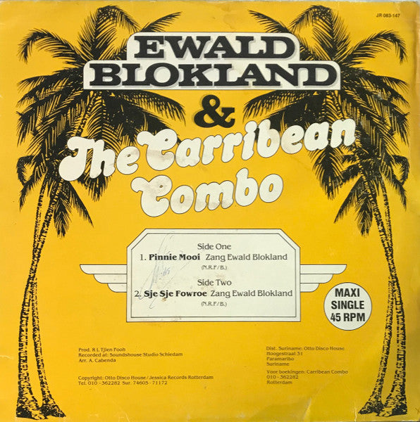 Ewald Blokland & The Carribean Combo* : Pinnie Mooi (12")