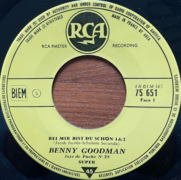 Benny Goodman : Jazz De Poche N° 29 (7", EP, Mono, Yel)