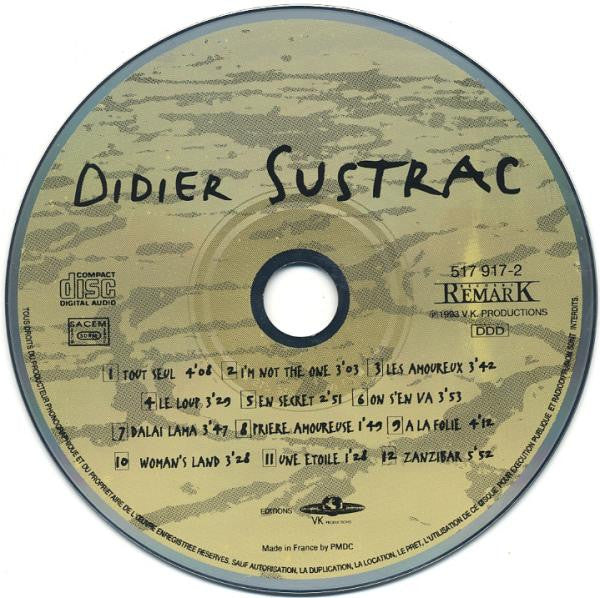 Didier Sustrac : Zanzibar (CD, Album)