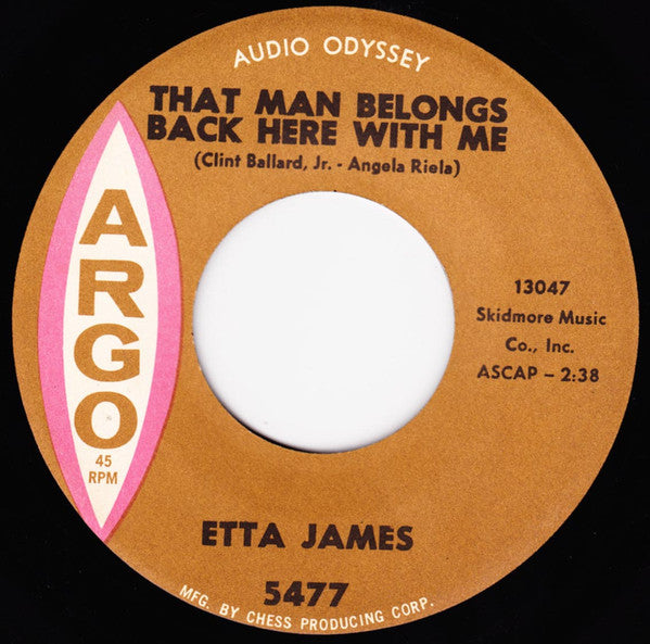 Etta James : Breaking Point / That Man Belongs Back Here With Me (7")
