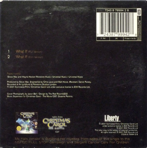 Kate Winslet : What If (CD, Single, Car)