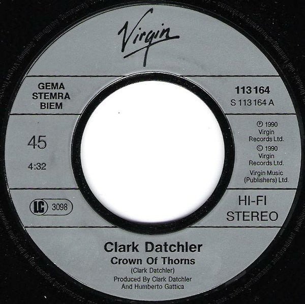 Clark Datchler : Crown Of Thorns (7", Single)