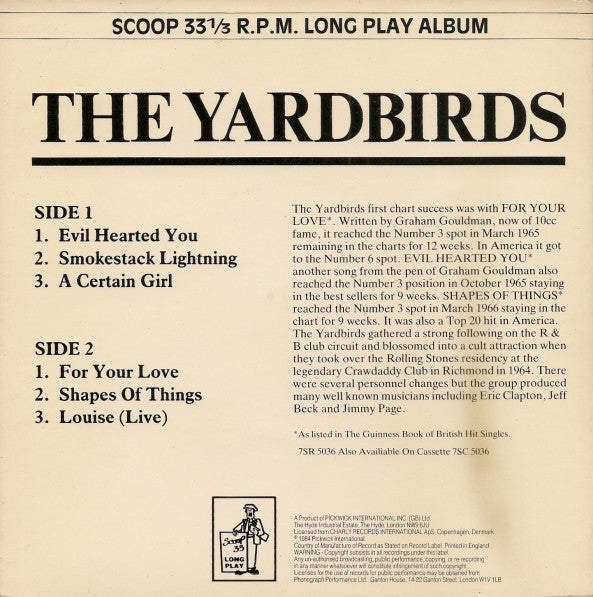 The Yardbirds : The Yardbirds (7", Album, Comp)