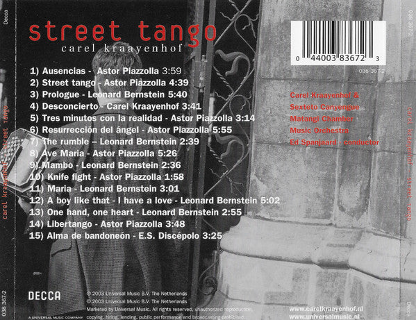 Carel Kraayenhof, Sexteto Canyengue, Ed Spanjaard | Matangi Chamber Music Orchestra : Street Tango (CD, Album + DVD-V)