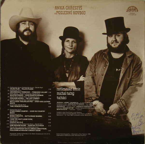 Rattlesnake Annie A Michal Tučný, Tučňáci : Anka Chřestýš & Poslední Kovboj (LP, Album, RP)