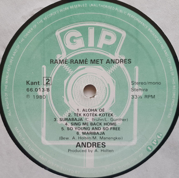 Andres : Ramé Ramé Met Andres (LP, Album)