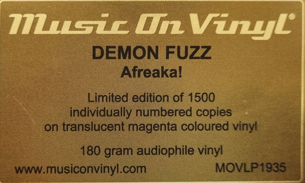 Demon Fuzz : Afreaka! (LP, Album, Ltd, Num, RE, Tra)