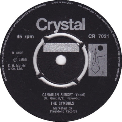 Sounds Of Sunset / The Symbols : Canadian Sunset (7", Single)