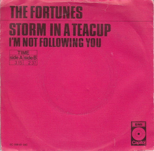 The Fortunes : Storm In A Teacup (7", Single)