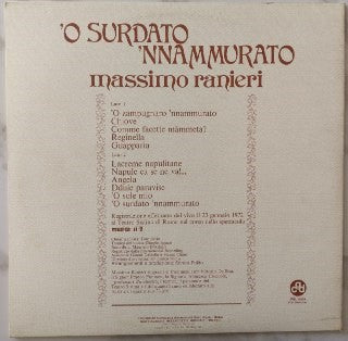 Massimo Ranieri : 'O Surdato 'Nnammurato (LP, Album, Gat)