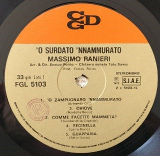Massimo Ranieri : 'O Surdato 'Nnammurato (LP, Album, Gat)
