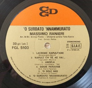 Massimo Ranieri : 'O Surdato 'Nnammurato (LP, Album, Gat)