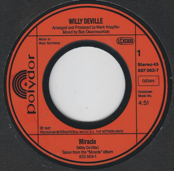 Willy DeVille : Miracle (7", Single)