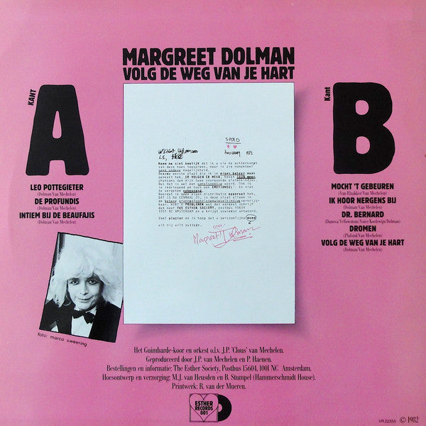 Margreet Dolman : Volg De Weg Van Je Hart (LP, Album)