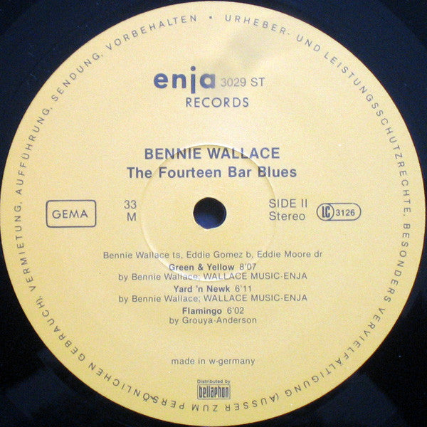 Bennie Wallace, Eddie Gomez, Eddie Moore : The Fourteen Bar Blues (LP, Album)