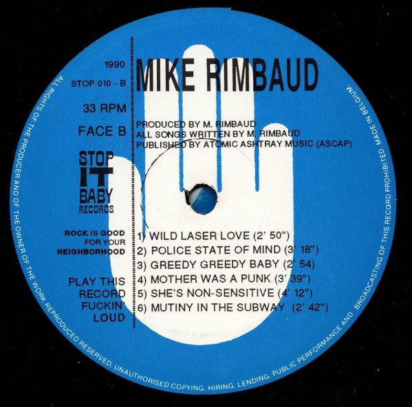 Mike Rimbaud : Mutiny In The Subway (LP, Album)