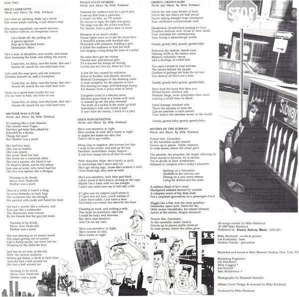 Mike Rimbaud : Mutiny In The Subway (LP, Album)