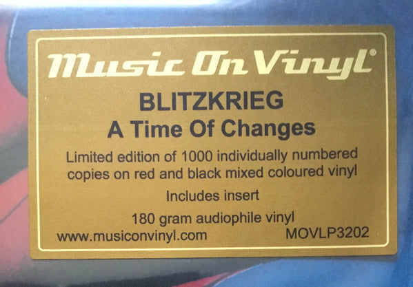 Blitzkrieg (5) : A Time Of Changes (LP, Album, Ltd, Num, RE, Red)
