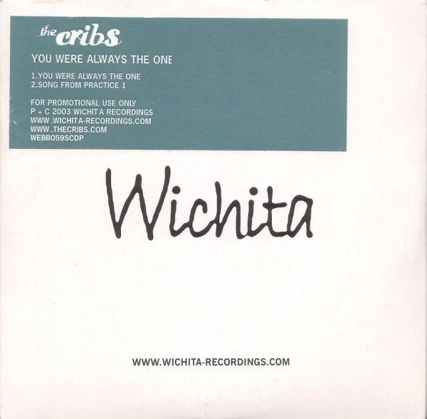 The Cribs : You Were Always The One (CD, Single, Promo)