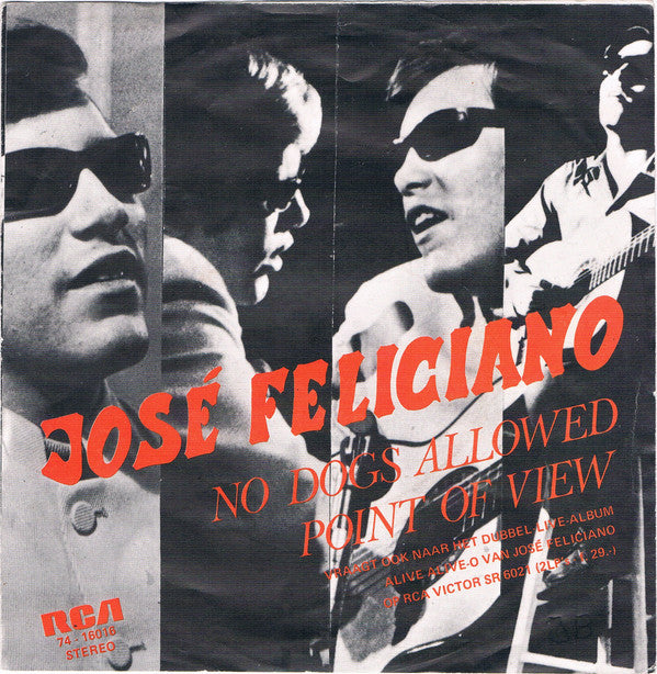 José Feliciano : Point Of View  /  No Dogs Allowed (7", Single)