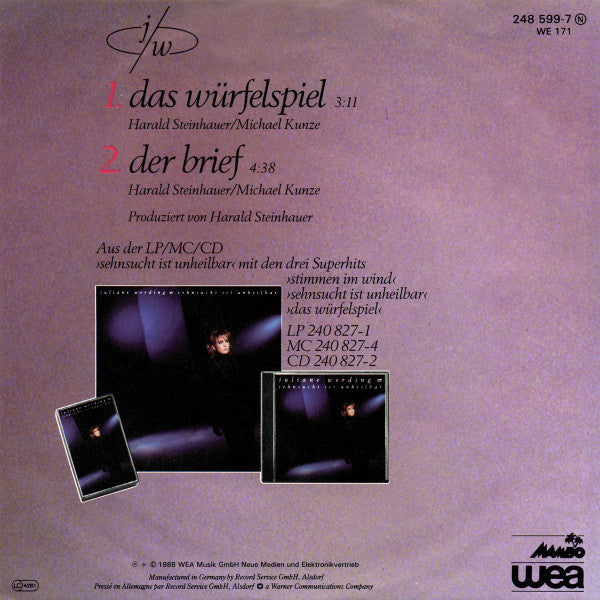 Juliane Werding : Das Würfelspiel (7", Single)
