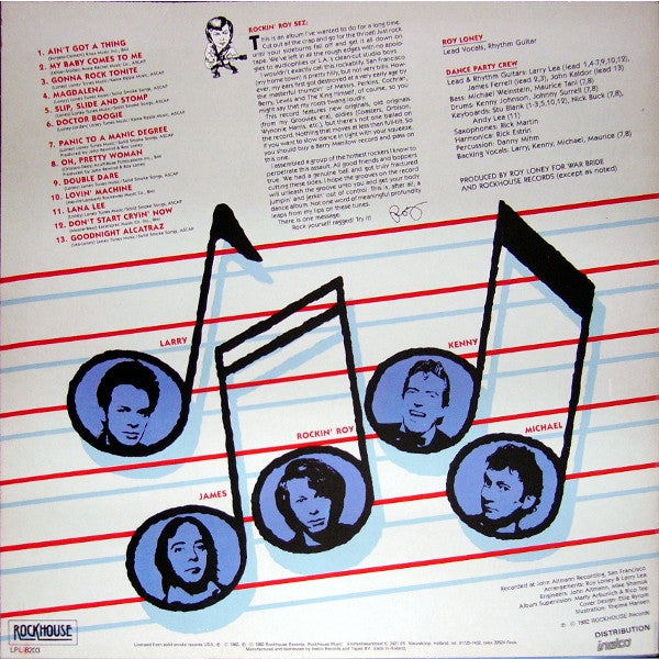 Roy Loney : Rock And Roll Dance Party With... Roy Loney (LP, Album)