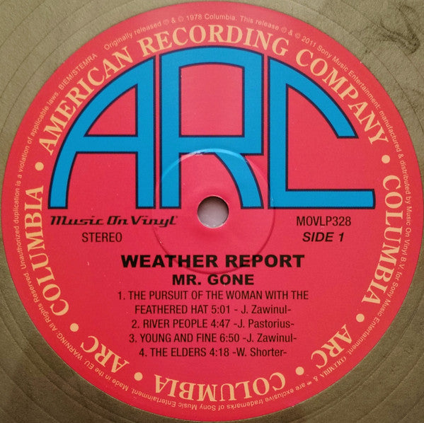 Weather Report : Mr. Gone (LP, Album, Ltd, Num, RE, Gol)