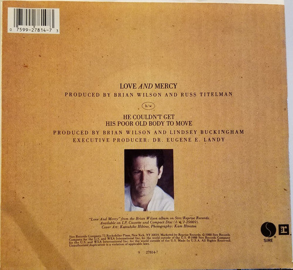 Brian Wilson : Love And Mercy (7")