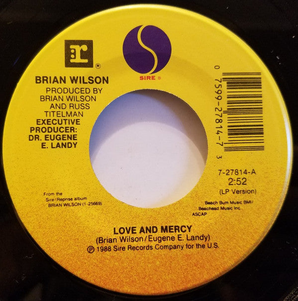 Brian Wilson : Love And Mercy (7")