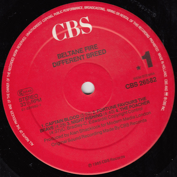 Beltane Fire : Different Breed (LP, Album)