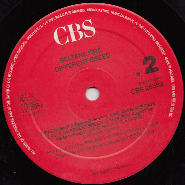 Beltane Fire : Different Breed (LP, Album)