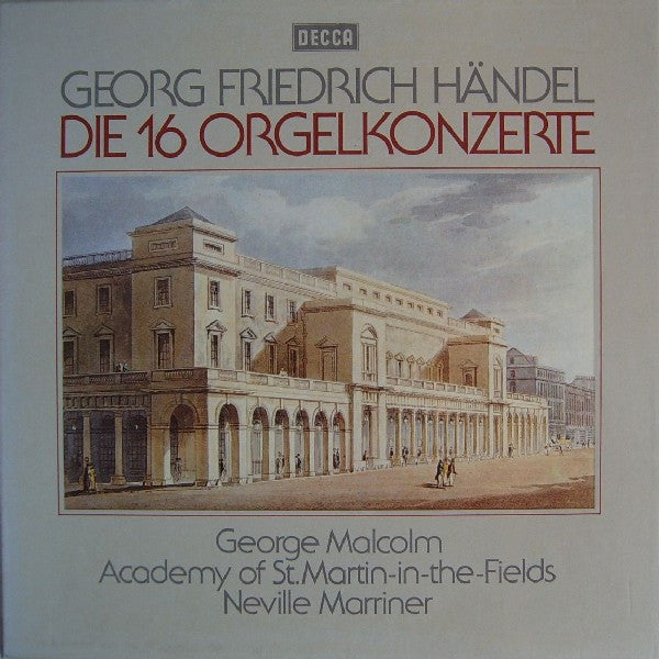 Georg Friedrich Händel - George Malcolm, The Academy Of St. Martin-in-the-Fields, Sir Neville Marriner : Die 16 Orgelkonzerte (Box + 4xLP)