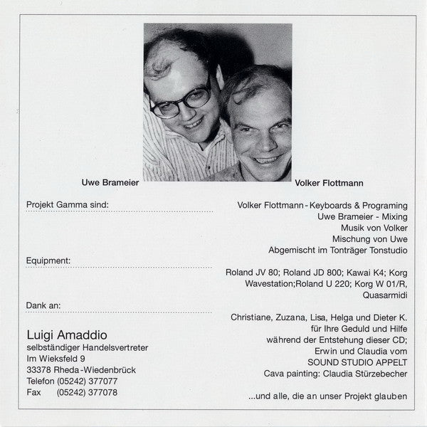 Projekt Gamma : The Traveler Of The Universe (CD, Album)