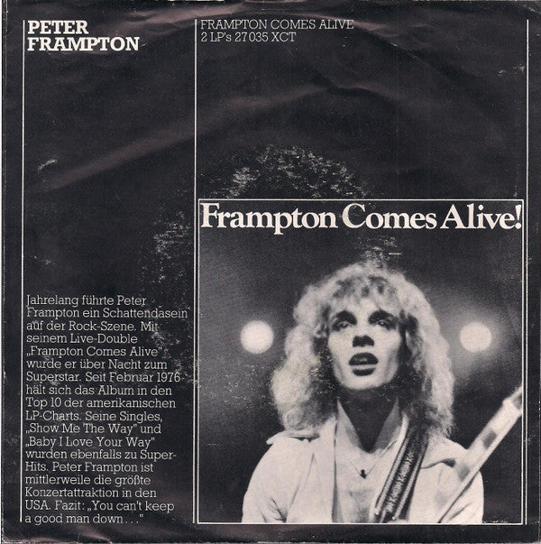 Peter Frampton : Do You Feel Like We Do (7", Single)